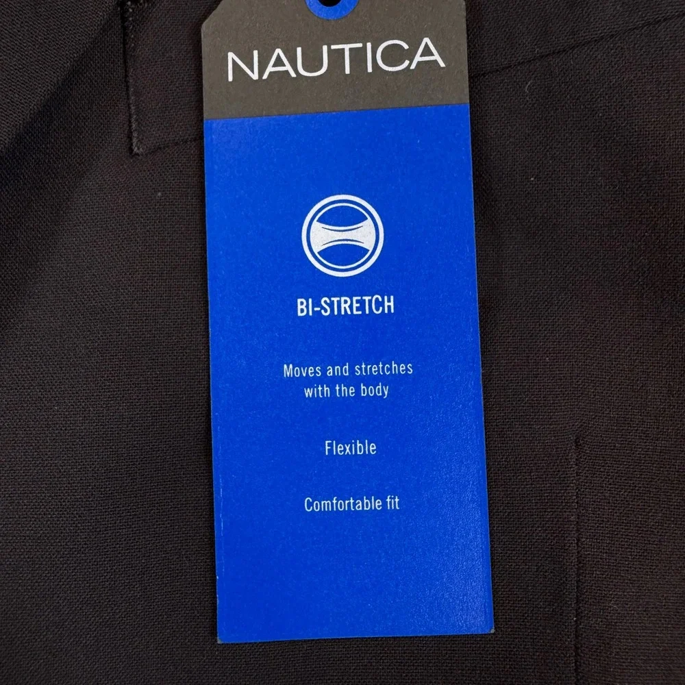 Nautica Mens Modern Fit Bi-Stretch 2-Piece Suit Black 42R W36 NA000277-GAFF
